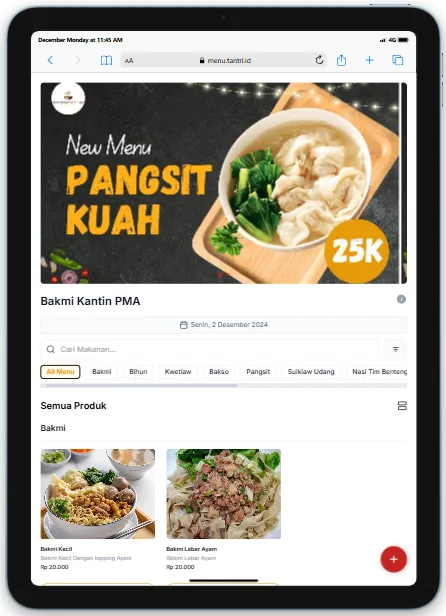 restoran di jakarta barat - bakmi kantin PMA