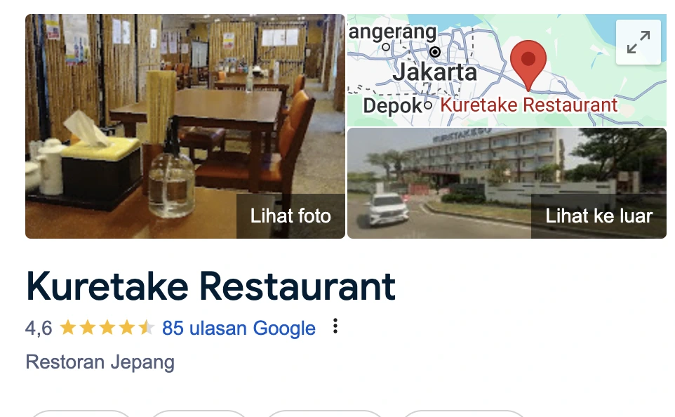 Kuretake Restaurant - merchant aplikasi tantri