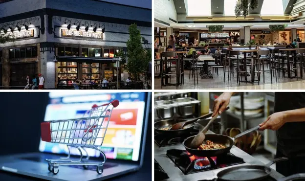 jenis jenis gerai / outlet makanan adalah